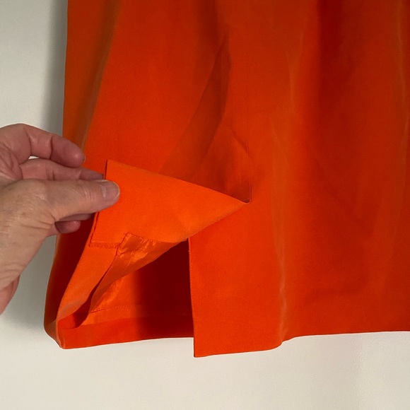 100% SILK DANA BUCHMAN MIDI SKIRT Sz10 - Picture 3 of 12